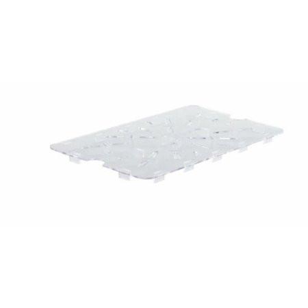 Winco PFSH-DS 12" X 18" Polycarbonate Drain Shelf For PFSH Storage Container