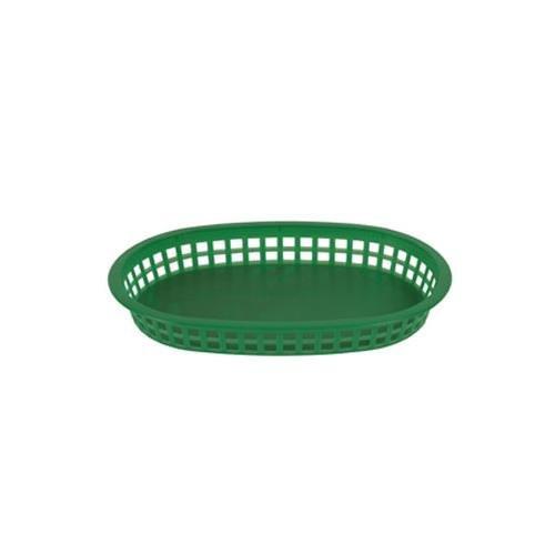 Thunder Group PLBK1034G 10 3/4" Oblong Basket, Green