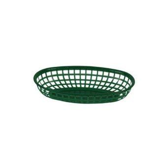 Thunder Group PLBK938G 9 3/8" Oval Basket, Green