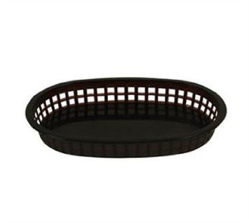 Thunder Group PLBK1034K 10 3/4" Oblong Basket, Black