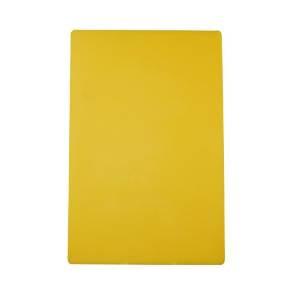Thunder Group PLCB241805YW 24" X 18" X 1/2" Yellow Rectangular Polyethylene Cutting Board