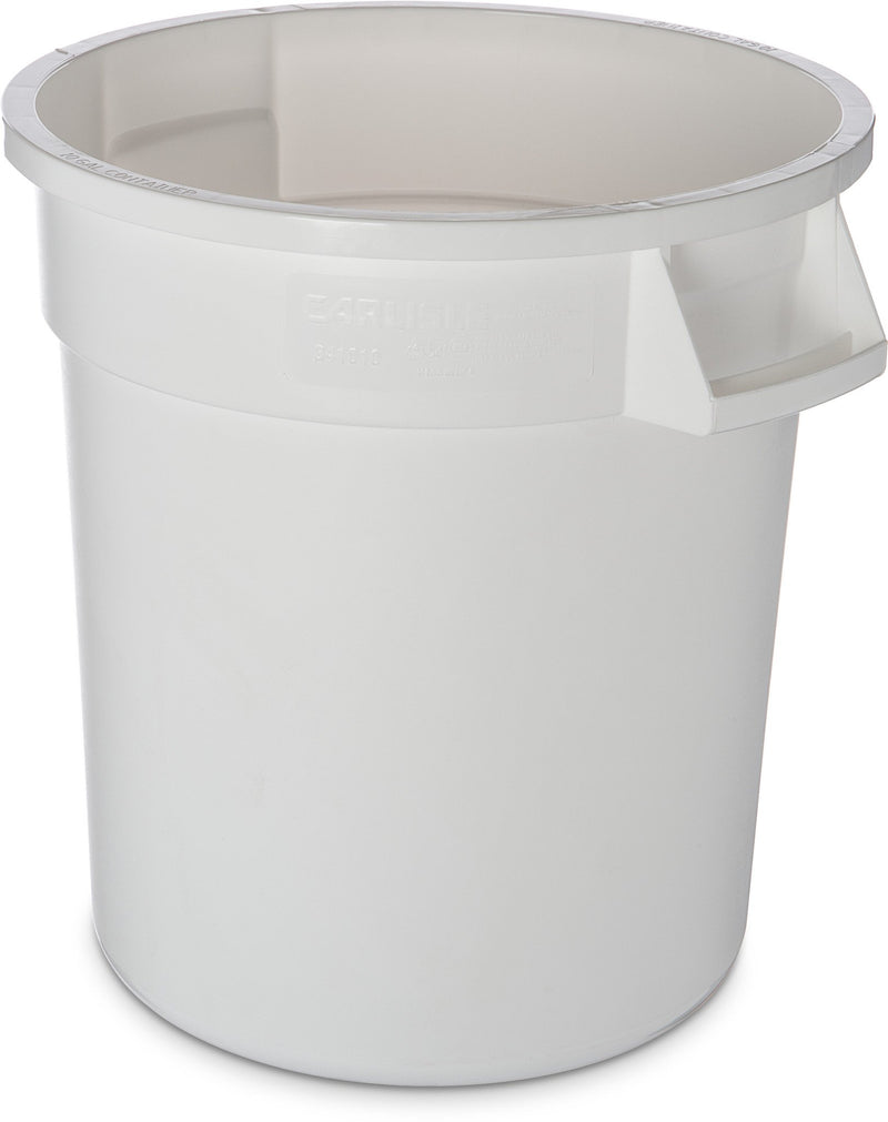 Carlisle 341010 10 Gallon White Waste Container