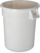 Carlisle 34102002 White Waste Container 32 Gallon