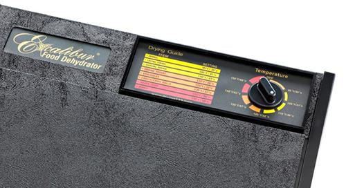 Excalibur 5-tray, No Timer, Solid Door, Black