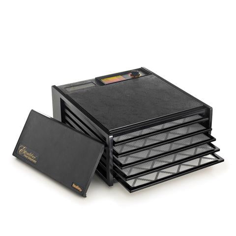 Excalibur 5-tray, No Timer, Solid Door, Black
