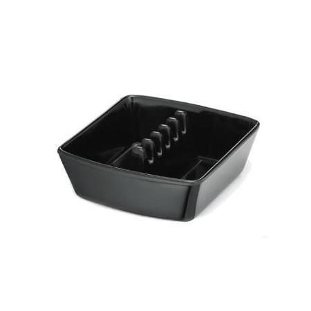 Tablecraft 351B-1 Square Black Safety Ashtray