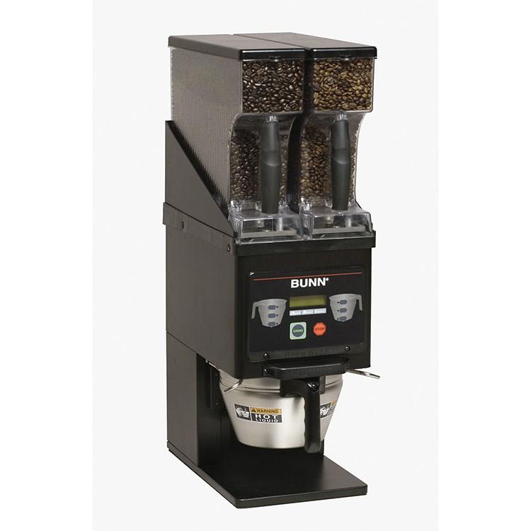 BUNN 35600.0022 MHG Black Multi-Hopper Grinder & Storage System Front Loading Dual 6 Lbs. Removable Hopper