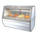Howard McCray CHS35-8 95" Full Service Hot Food Display - Straight Glass, 120-208v/1ph, White [Extended Lead Time 14+ days]