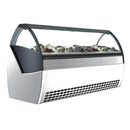 Howard McCray EVO-G6-53-47-5P 46 23/25" Stand Alone Gelato Dipping Cabinet w/ 12 Pan Capacity - White, 220v/1ph [Extended Lead Time 14+ days]