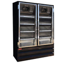 Howard McCray GF65BM-B-FF-LED 78" Three Section Display Freezer w/ Swing Doors - Bottom Mount Compressor, Black, 115v [Extended Lead Time 14+ days]