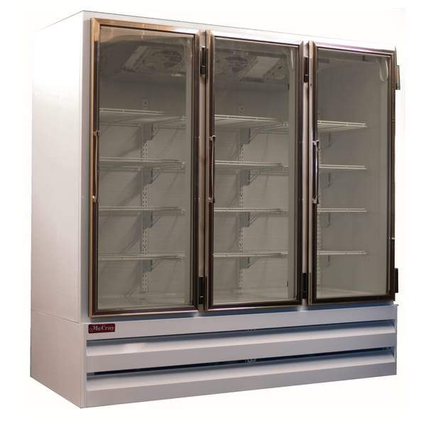 Howard McCray GR42BM-S-LED 52 1/4" Two Section Glass Door Merchandiser, (2) Left/Right Hinge Doors, 115v [Extended Lead Time 14+ days]