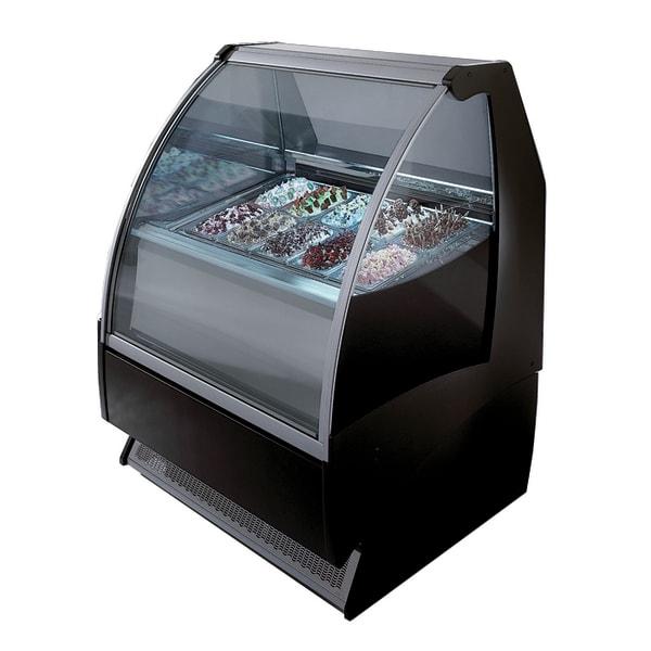 Howard McCray ITA-G22-54-80-5P 80 1/4" Stand Alone Gelato Dipping Cabinet w/ 16 Pan Capacity - White, 220v/1ph [Extended Lead Time 14+ days]