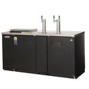 Everest EBD3-CT 68" Double Door Club Top Direct Draw Keg Refrigerator