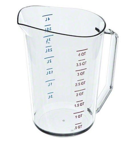 Cambro 400MCCW 4 Quart Polycarbonate Measuring Cup