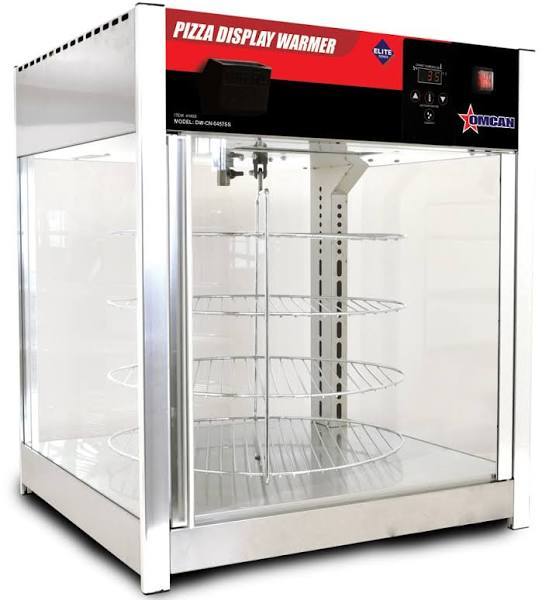Omcan |41468|  Elite Series Pizza Display Warmer 23-5/8"W x 23-5/8"D x 27-5/8"H (DW-CN-0457-SS)