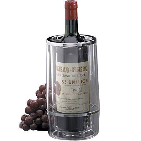 Tablecraft 36 Double Wall Clear Acrylic Wine Cooler