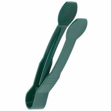 Thunder Group PLFTG009GR 9" Green Polycarbonate Flat Grip Tong