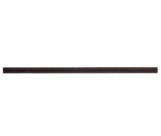 Tablecraft 700106 Black Plastic Straws 7.75"
