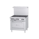 Garland U36-6S 36" 6 Burner Gas Range w/ Storage Base, Liquid Propane [Extended Lead Time 14+ days]