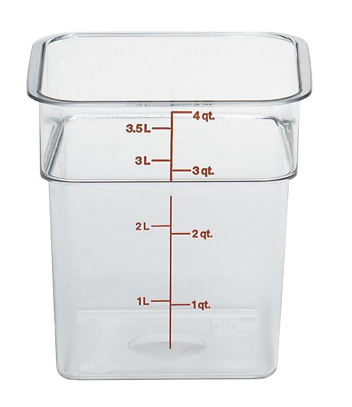 Cambro 4SFSCW 4 Qt Square Container Cam-Wear