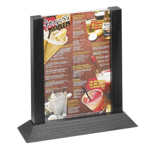 Tablecraft 5070WBK 5" x 7" Two View Table Tent