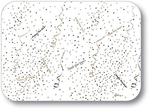 Carlisle Dinex DXHS470I001 Confetti & Streamers Design Tray Cover - 100 Pack