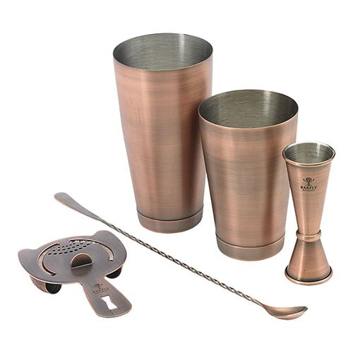 Mercer M37101ACP Antique Copper 5-piece Barfly 1/Set