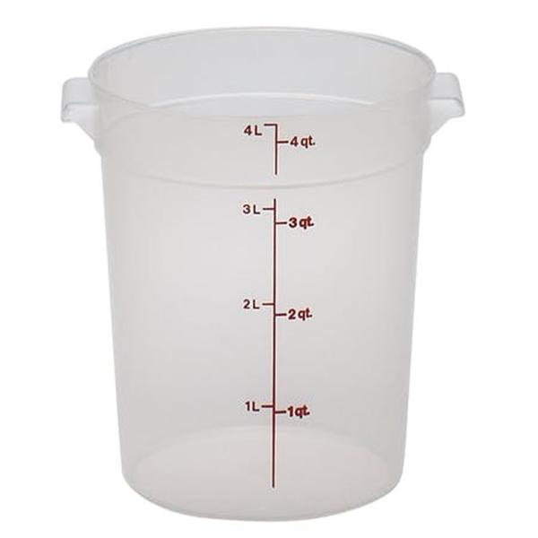 Cambro RFS4PP-190 4 Qt Round Translucent Container