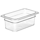 Cambro 34CW-135 1/3" X 4" Clear Camwear Food Pan