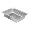 Adcraft PP-200H6 6" Deep Stainless Steel Half Size Perforated Pan