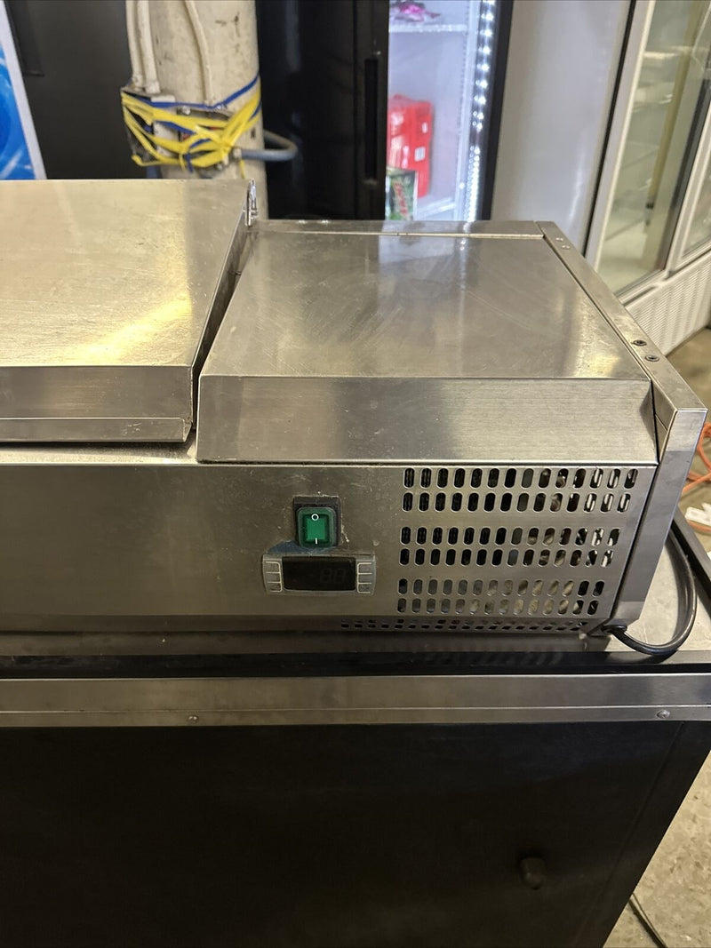 36” COUNTERTOP REFRIGERATED PREP UNIT PAN RAIL