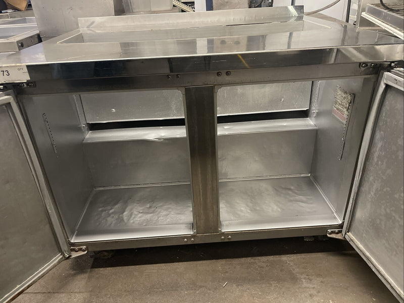 CONTINENTAL SW48 48” REFRIGERATED PAN RAIL PREP TABLE USED