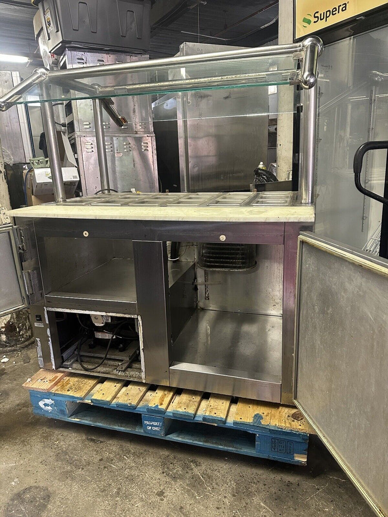 Leader 48” Used Sandwich Prep Salad Line Refrigerated Prep Unit