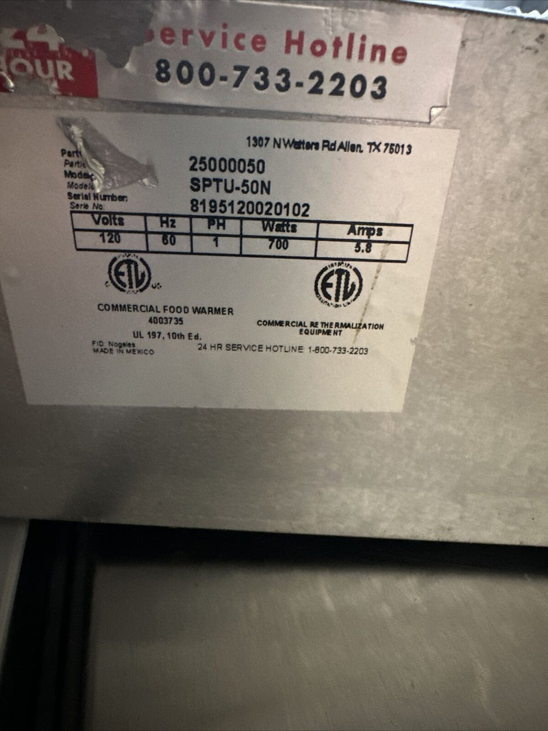 APW Wyott SPTU-50 35" Hot Dog Thermo Drawer - 120V USED