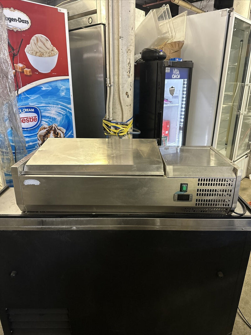 36” COUNTERTOP REFRIGERATED PREP UNIT PAN RAIL