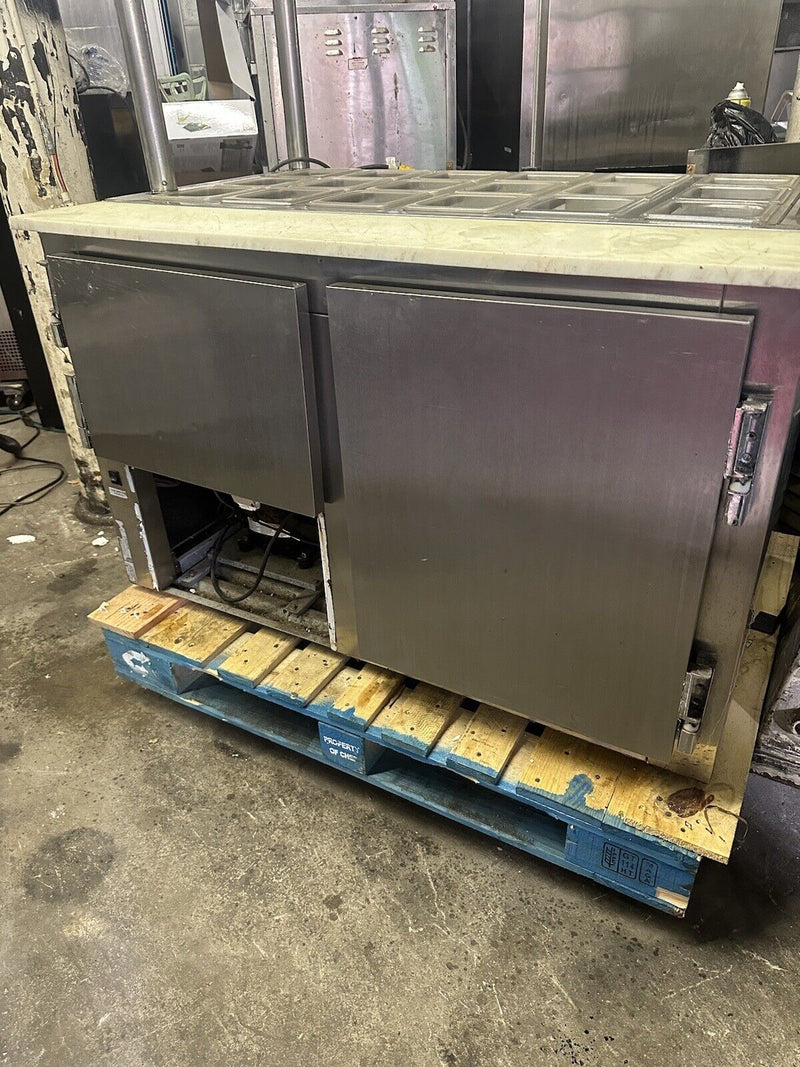 Leader 48” Used Sandwich Prep Salad Line Refrigerated Prep Unit