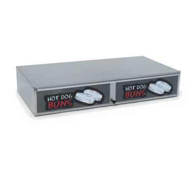 Nemco Stainless Steel 36 Capacity Bun Box 22.25"W x 19"D x 6.25H