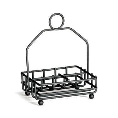 Tablecraft 593RBK Condiment Caddy Black