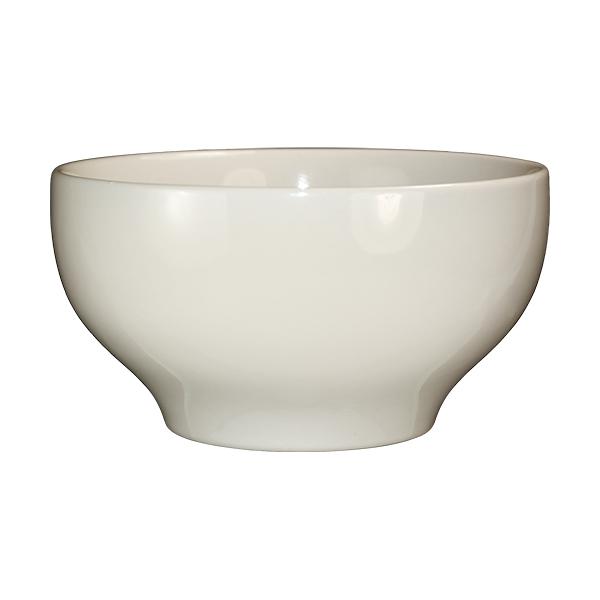 ITI RO-44 40 Oz Roma Footed Bowl White With Rolled Edge