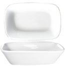ITI QP-64 8 Oz Quad 6" x 4" Rectangular Dish European White