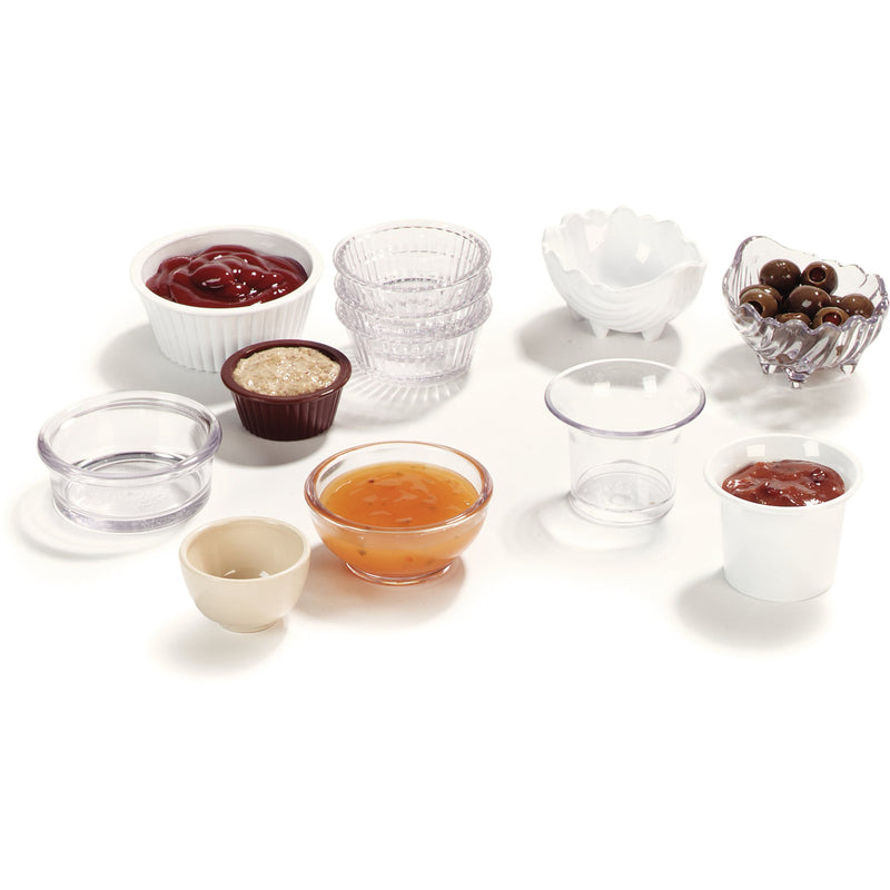 Carlisle 0844-02 2 Oz Fluted Ramekin White
