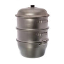 Thunder Group ALST006 13" X 19 1/2" 30 cm Big Hole/Bottom Aluminum Steamer