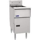 Pitco SG14TS Natural Gas 20-25 lb. Split Pot Floor Fryer - 100,000 BTU