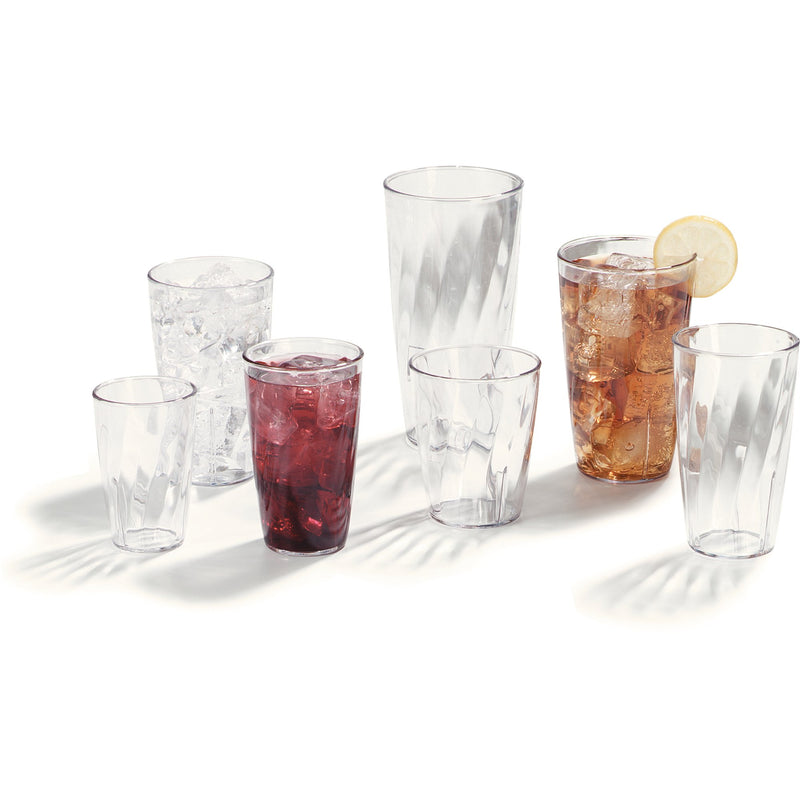 Carlisle 4366607 12 Oz Swirl Tumbler Clear