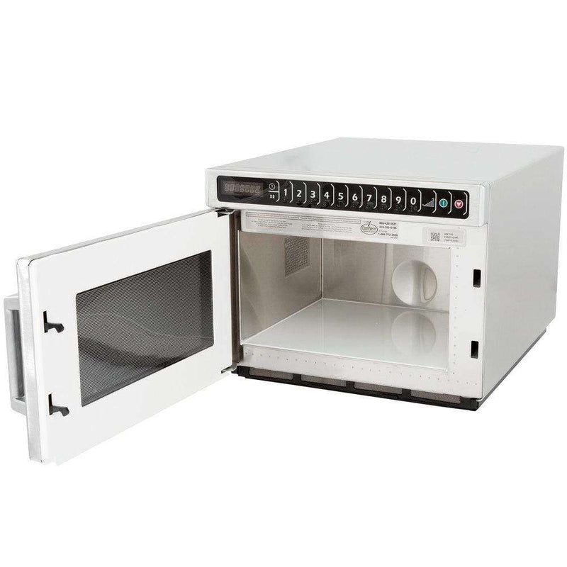 Amana HDC12A2 Heavy Duty Stainless Steel Commercial Microwave with Push Button Controls - 120V, 1200W