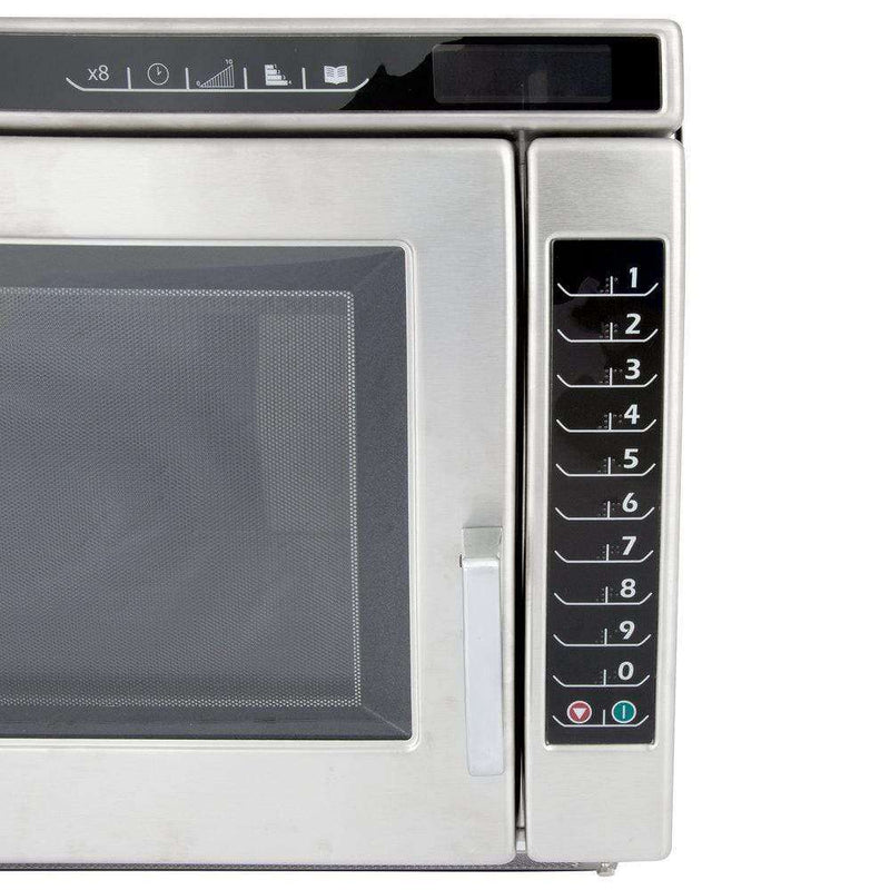 Amana RC17S2 Heavy Duty Stainless Steel Commercial Microwave Oven with Push Button Controls - 208/240V, 1700W