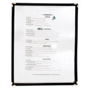 Update MCV-1BK 9.25" X 12" Single Menu Cover Black