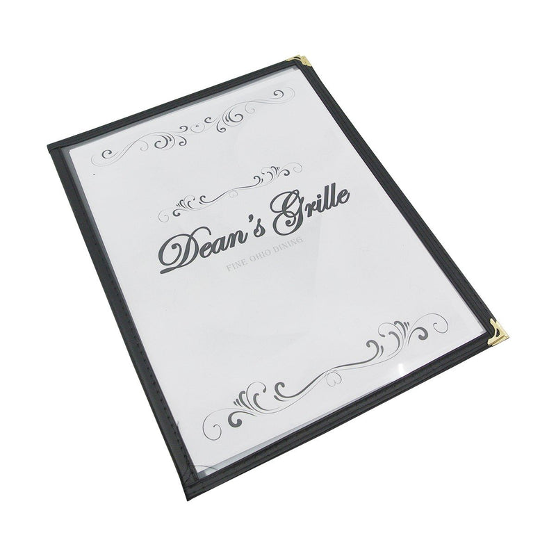 MCV-2BK Double Fold Menu Cover 9.25x12 Letter Size