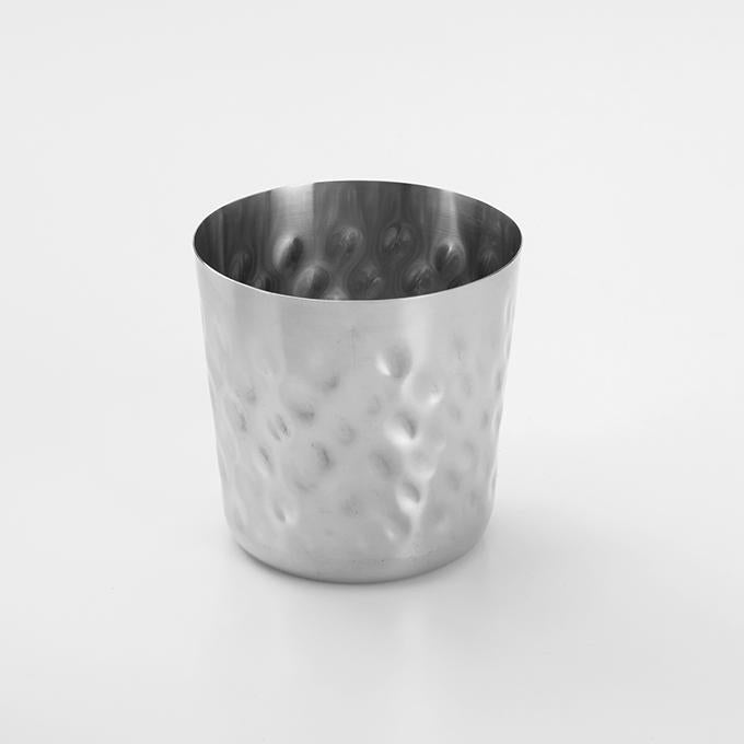 American Metalcraft FFHM37 Stainless Steel Satin/Hammered Finish Fry Cup