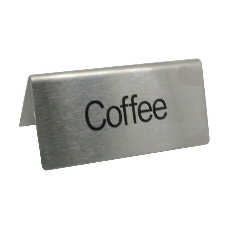 Update TS-CFE Stainless Steel "COFFEE" Tent Sign